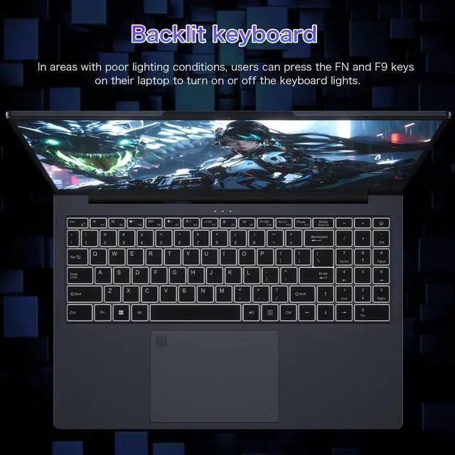 Exsurf 16" Business Laptop  AMD Ryzen 5 7430U  16GB Dual Channel RAM  1TB SSD  Windows 11 Pro  1200P FHD IPS  WiFi 6  Privacy Camera  Backlight  Fingerprint  Full Type C  Gray