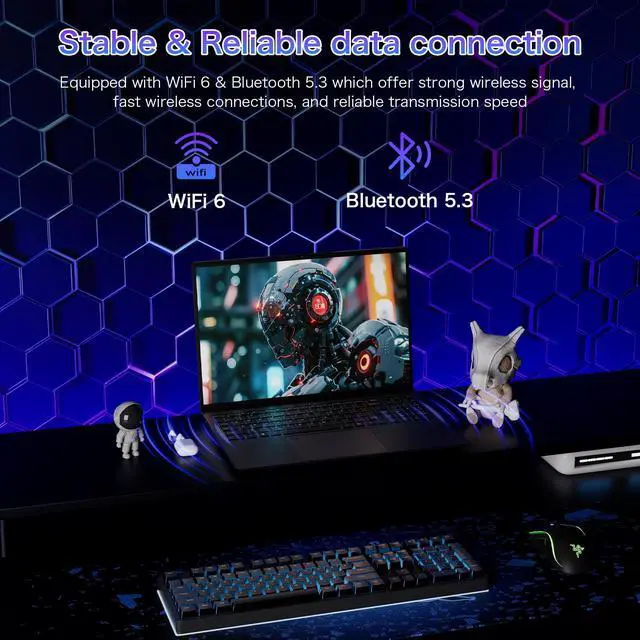 Exsurf 16" Business Laptop  AMD Ryzen 5 7430U  16GB Dual Channel RAM  1TB SSD  Windows 11 Pro  1200P FHD IPS  WiFi 6  Privacy Camera  Backlight  Fingerprint  Full Type C  Gray