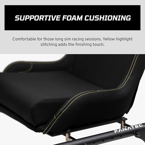 FANATEC Sim Racing CSL Cockpit Seat   Lightweight and Durable  Designed for CSL Cockpit  Breathable Cushioned Fabric   Black