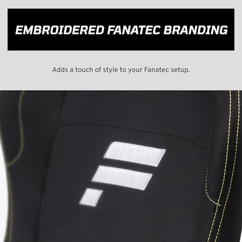 FANATEC Sim Racing CSL Cockpit Seat   Lightweight and Durable  Designed for CSL Cockpit  Breathable Cushioned Fabric   Black