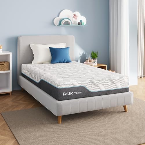 FATHOM Medium Full Mattress 12 Inch Memory Foam Mattress Full Size Bed in a Box for Back Pain Relief and Cool Sleep with Gel Foam and Removeable Fiberglass Free Cover  CertiPUR US Certified