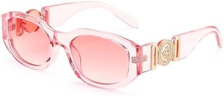 FEISEDY Gafas de sol rectangulares retro de moda para mujer y hombre, estilo vintage de los años 90, pequeñas gafas de sol cuadradas estrechas B2322