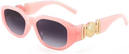 FEISEDY Gafas de sol rectangulares retro de moda para mujer y hombre, estilo vintage de los años 90, pequeñas gafas de sol cuadradas estrechas B2322