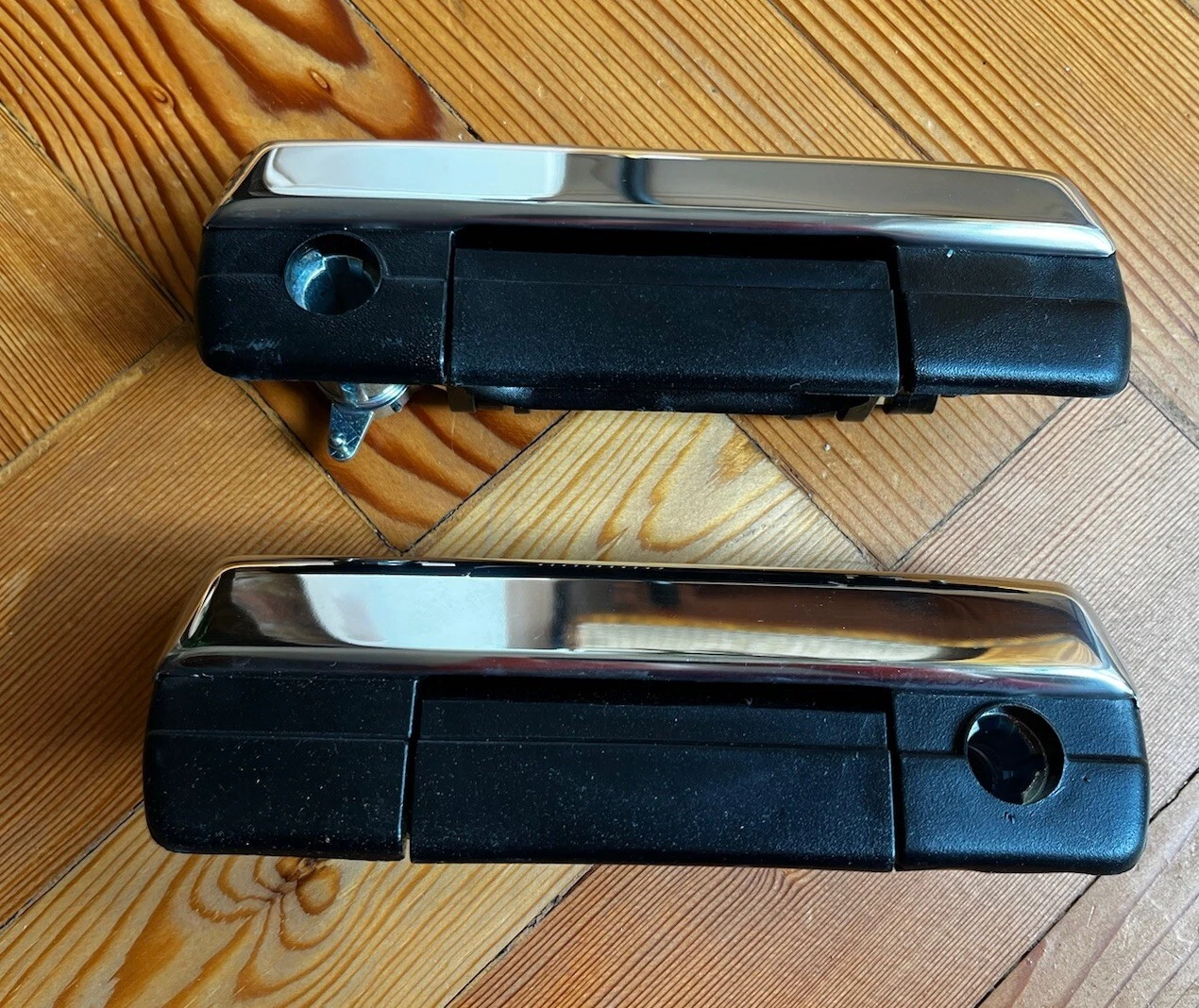 FIAT 131 Mirafiori 2000 Sport FRONT OUTER Left & Right CHROME DOOR HANDLES