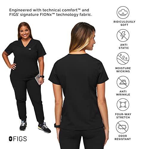 Talla XXS FIGS Catarina Scrub Tops for Women   Classic Fit  1 Pocket  Four Way Stretch  Anti Wrinkle
