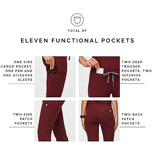 Talla XXS FIGS YOLA Skinny Scrub Pants for Women   Slim Fit  Straight Leg  11 Pockets 4 Way Stretch  Anti Wrinkle