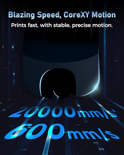 FLASHFORGE Impresora 3D AD5M, impresora CoreXY de alta velocidad de 23.622 in/s con nivelación automática de 1 clic, extrusora de accionamiento directo de alta temperatura, boquilla de intercambio