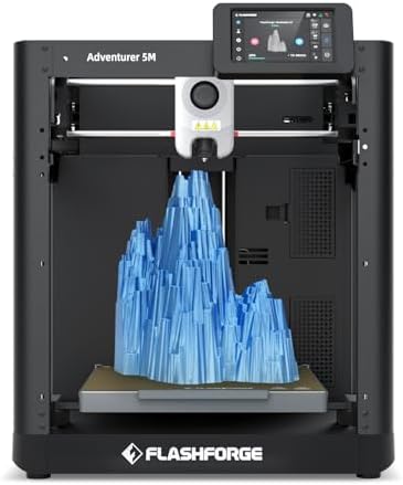 FLASHFORGE 3D Printer AD5M  CoreXY 600mm/s High Speed Printer with 1 Click Auto Leveling  High Temp Direct Drive Extruder  3s Quick Swap Nozzle  220 220 220mm Build Volume