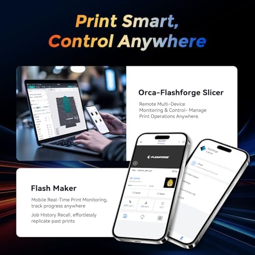 FLASHFORGE 3D Printer AD5M  1 Click Full Auto Calibration 600mm/s Fast Printing  CoreXY High Speed Precision with Every Layer  3S Quick Swap Nozzle  Customizable Enclosure  Build Volume 220 220 220mm