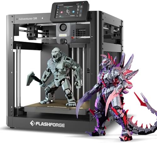 FLASHFORGE 3D Printer AD5X w/o Filament  IFS Multi Color Printing  CoreXY 600mm/s High Speed & Precision  Auto Calibration & Vibration Compensation  300  Direct Drive Extruder Unleash Your Creativity