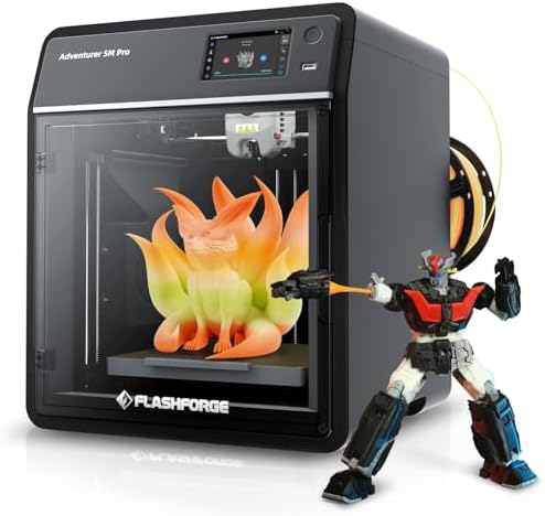 FLASHFORGE 3D Printer AD5X w/o Filament  IFS Multi Color Printing  CoreXY 600mm/s High Speed & Precision  Auto Calibration & Vibration Compensation  300  Direct Drive Extruder Unleash Your Creativity