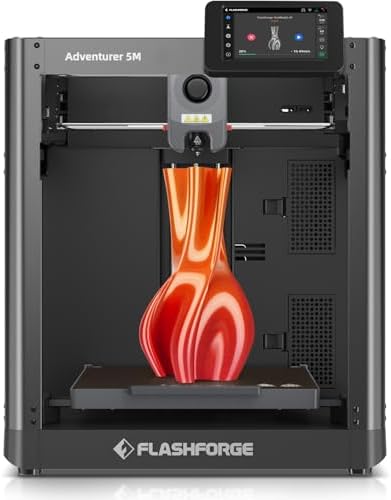 FLASHFORGE AD5M 3D Printer Fully Auto Calibration Print with 1 Click Max 600mm/s Speed  All Metal CoreXY Structure Precise Printing  Easy Maintenance Quick Swap Nozzle  Print Size 220x220x220mm