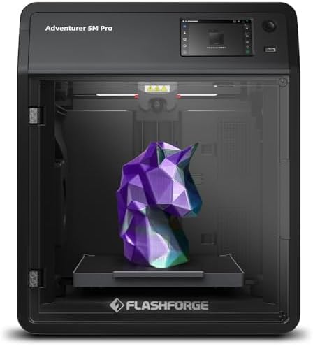FLASHFORGE AD5M 3D Printer Fully Auto Calibration Print with 1 Click Max 600mm/s Speed  All Metal CoreXY Structure Precise Printing  Easy Maintenance Quick Swap Nozzle  Print Size 220x220x220mm