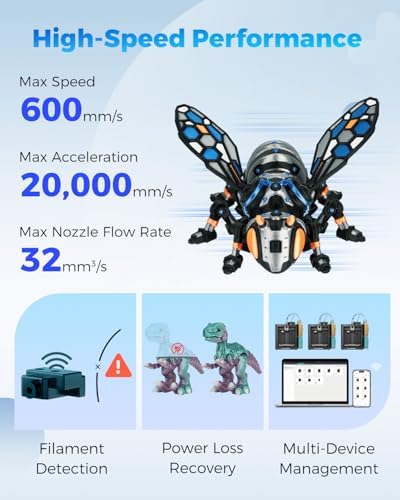 FLASHFORGE AD5X 3D Printer Multi Color 3D Printer with IFS Fully Auto Leveling with Max 600mm/s High Speed Printing and Max 300 C Nozzle Large Printing Size 220   220   220mm  AD5X