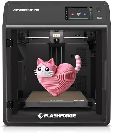 FLASHFORGE AD5X 3D Printer Smart Multi Color 3D Printer with IFS Max 600mm/s High Speed 4 Colors Printing Fully Auto Leveling 300 C Direct Extruder for PLA CF PETG CF Print Size 220x220x220mm