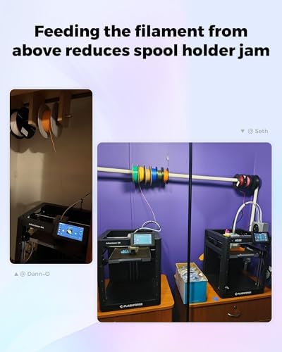 FLASHFORGE AD5X 3D Printer Smart Multi Color 3D Printer with IFS Max 600mm/s High Speed 4 Colors Printing Fully Auto Leveling 300 C Direct Extruder for PLA CF PETG CF Print Size 220x220x220mm