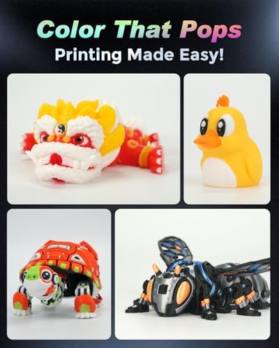 FLASHFORGE AD5X Multi Color 3D Printer  CoreXY 600mm/s High Speed  1 Click Auto Leveling  300 C Direct Drive Extruder  220x220x220mm Build Volume  Ideal for Precision and Efficiency