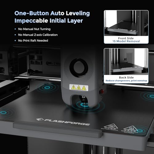 FLASHFORGE Adventurer 5M 3D Printer with Fully Auto Leveling  Max 600mm/s High Speed Printing  280 C Direct Extruder with 3S Detachable Nozzle  CoreXY All Metal Structure  Print Size 220x220x220mm