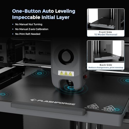 FLASHFORGE Adventurer 5M 3D Printer with Fully Auto Leveling  Max 600mm/s High Speed Printing  280 C Direct Extruder with 3S Detachable Nozzle  CoreXY All Metal Structure  Print Size 220x220x220mm