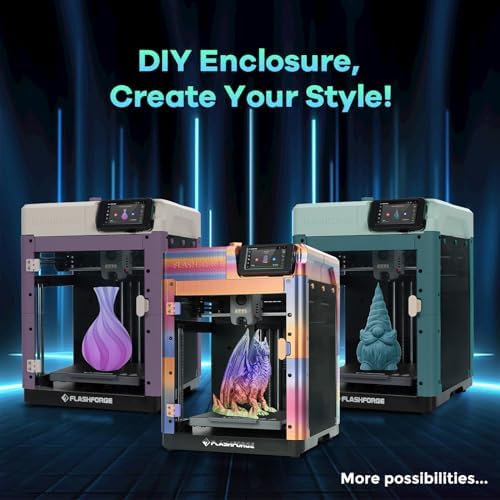 FLASHFORGE Adventurer 5M 3D Printer with Fully Auto Leveling  Max 600mm/s High Speed Printing  280 C Direct Extruder with 3S Detachable Nozzle  CoreXY All Metal Structure  Print Size 220x220x220mm