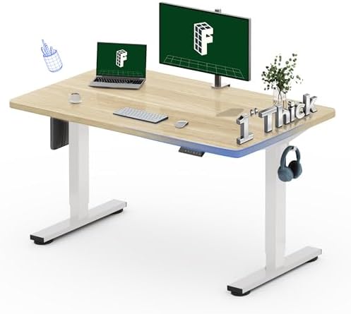 FLEXISPOT 71x32 Large Dual Motor Electric Standing Desk  Black Walnut   198 LBS Heavy Duty Capacity  Ideal for Home Office  Creative Studio  or Multi Monitor Setup