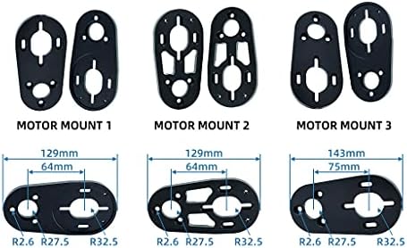 FLIPSKY 12 Inch Double Kingping Trucks for DIY Electric Skateboard   Esk8 Gold Screw Version  12 Truck with Motor Mount 