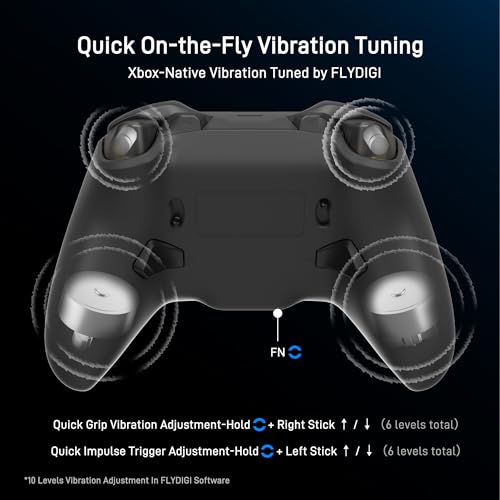 FLYDIGI VADER 5S Wired Controller for Xbox Series X S  Xbox One  Windows 10/11  FORCEFLEX Adjustable Tension Joysticks  FORCESWITCH Triggers  6 Remappable Buttons  3 5mm Audio Jack
