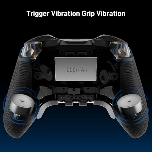 FLYDIGI Vader 5 Pro PC Controller  FORCEFLEX Joysticks  3ms Ultra Low Latency  FORCESWITCH Triggers  8 Extra Buttons  Triggers & Grips Vibration  1000mAh Battery  PC/NS/Android/TV
