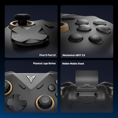 FLYDIGI Vader 5 Pro PC Controller  FORCEFLEX Joysticks  3ms Ultra Low Latency  FORCESWITCH Triggers  8 Extra Buttons  Triggers & Grips Vibration  1000mAh Battery  PC/NS/Android/TV