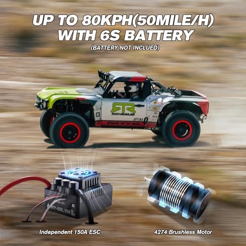 FMS 1/7 Ford Bronco RTR EB Fast RC Truck   Licensed by Ford & RTR Vehicles  80km/h Short Course Truck  4WD Brushless RC Car  CNC Metal Parts  Off Road Rock Crawler 4x4 for Adults  2025 paint scheme 