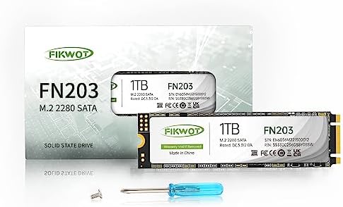 FN203 M 2 SATA SSD   SLC Cache 3D NAND TLC SATA III 6Gb/s M 2 2280 NGFF Internal Solid State Drive  Up to 550MB/s  Compatible with Ultrabooks  Tablet Computers and Mini PCs  1TB 