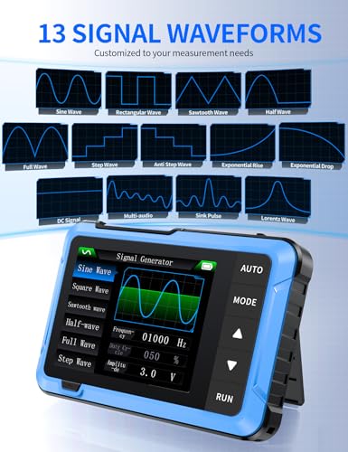 FNIRSI DSO 510 Handheld Oscilloscope/DDS Signal Generator 2 in 1  Digital Portable Automotive Oscilloscope 2 8 inch TFT  10MHz Bandwidth  48MS/s Sampling Rate  Trigger Function Auto/Nomal/Single