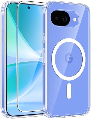 FNTCASE for Google Pixel 10a Case   Fit for Magsafe   Screen Protector  Anti Yellowing Transparent Clear   Military Grade Shockproof Protective Phone Cover for Pixel 10A   Clear