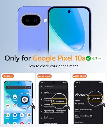 FNTCASE for Google Pixel 10a Case   Fit for Magsafe   Screen Protector  Anti Yellowing Transparent Clear   Military Grade Shockproof Protective Phone Cover for Pixel 10A   Clear