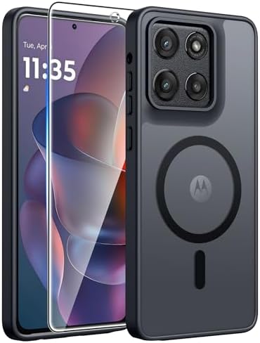 FNTCASE for Google Pixel 10a Case   Fit for Magsafe   Screen Protector  Anti Yellowing Transparent Clear   Military Grade Shockproof Protective Phone Cover for Pixel 10A   Clear