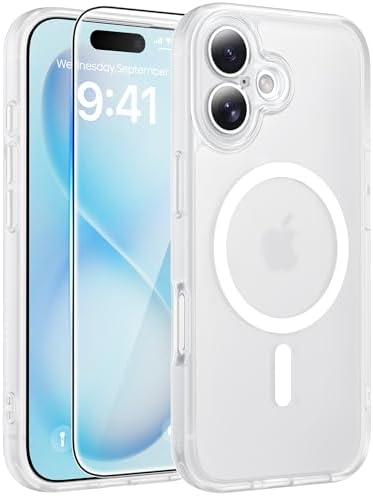 FNTCASE for Google Pixel 10a Case   Fit for Magsafe   Screen Protector  Anti Yellowing Transparent Clear   Military Grade Shockproof Protective Phone Cover for Pixel 10A   Clear