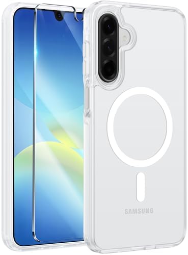 FNTCASE for Google Pixel 10a Case   Fit for Magsafe   Screen Protector  Anti Yellowing Transparent Clear   Military Grade Shockproof Protective Phone Cover for Pixel 10A   Clear