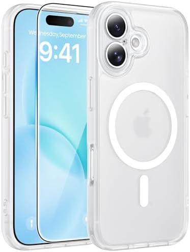 FNTCASE for Google Pixel 10a Case   Fit for Magsafe   Screen Protector  Anti Yellowing Transparent Clear   Military Grade Shockproof Protective Phone Cover for Pixel 10A   Clear