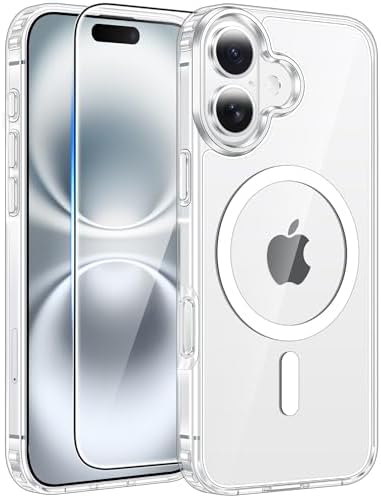 FNTCASE for Google Pixel 10a Case   Fit for Magsafe   Screen Protector  Anti Yellowing Transparent Clear   Military Grade Shockproof Protective Phone Cover for Pixel 10A   Clear