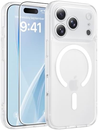 FNTCASE for Google Pixel 10a Case   Fit for Magsafe   Screen Protector  Anti Yellowing Transparent Clear   Military Grade Shockproof Protective Phone Cover for Pixel 10A   Clear