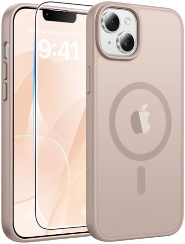 FNTCASE for Google Pixel 10 Pro XL Case  for Pixel 9 Pro XL Case  Fit for Magsafe  Translucent Matte  with Screen Protector  Military Grade Shockproof Protective Magnetic Phone Cover  6 8inch   Black 