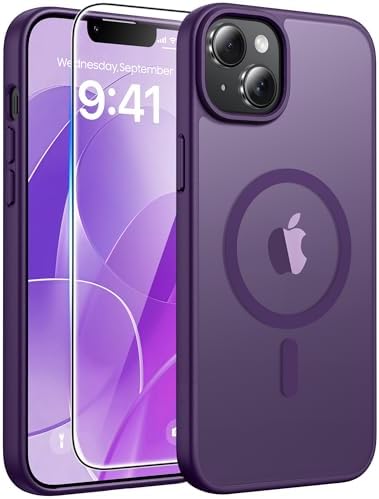 FNTCASE for Google Pixel 10 Pro XL Case  for Pixel 9 Pro XL Case  Fit for Magsafe  Translucent Matte  with Screen Protector  Military Grade Shockproof Protective Magnetic Phone Cover  6 8inch   Black 