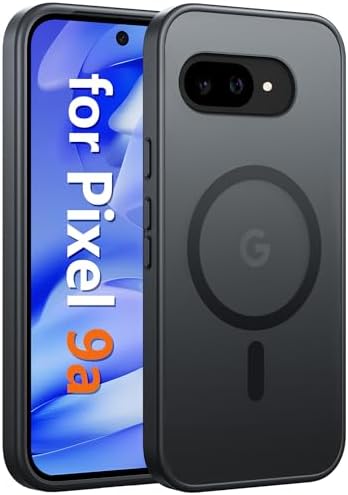 FNTCASE for Google Pixel 10 Pro XL Case  for Pixel 9 Pro XL Case  Fit for Magsafe  Translucent Matte  with Screen Protector  Military Grade Shockproof Protective Magnetic Phone Cover  6 8inch   Black 