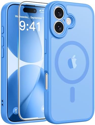 FNTCASE for Google Pixel 10 Pro XL Case  for Pixel 9 Pro XL Case  Fit for Magsafe  Translucent Matte  with Screen Protector  Military Grade Shockproof Protective Magnetic Phone Cover  6 8inch   Black 