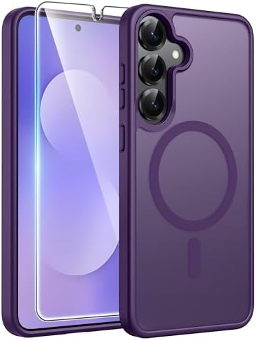 FNTCASE for Google Pixel 10 Pro XL Case  for Pixel 9 Pro XL Case  Fit for Magsafe  Translucent Matte  with Screen Protector  Military Grade Shockproof Protective Magnetic Phone Cover  6 8inch   Black 