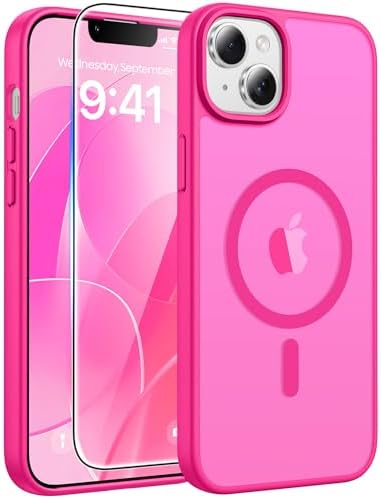 FNTCASE for Google Pixel 10 Pro XL Case  for Pixel 9 Pro XL Case  Fit for Magsafe  Translucent Matte  with Screen Protector  Military Grade Shockproof Protective Magnetic Phone Cover  6 8inch   Black 