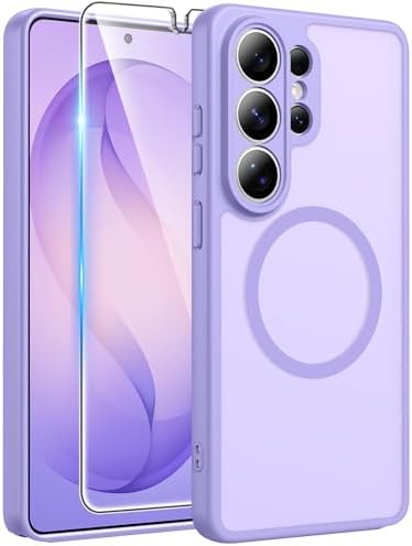 FNTCASE for Google Pixel 10 Pro XL Case  for Pixel 9 Pro XL Case  Fit for Magsafe  Translucent Matte  with Screen Protector  Military Grade Shockproof Protective Magnetic Phone Cover  6 8inch   Black 