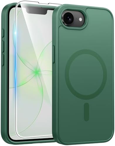 FNTCASE for Google Pixel 10 Pro XL Case  for Pixel 9 Pro XL Case  Fit for Magsafe  Translucent Matte  with Screen Protector  Military Grade Shockproof Protective Magnetic Phone Cover  6 8inch   Black 