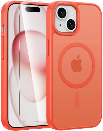 FNTCASE for Google Pixel 10 Pro XL Case  for Pixel 9 Pro XL Case  Fit for Magsafe  Translucent Matte  with Screen Protector  Military Grade Shockproof Protective Magnetic Phone Cover  6 8inch   Black 