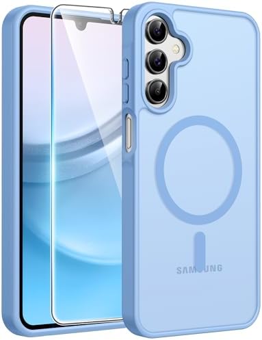 FNTCASE for Google Pixel 10 Pro XL Case  for Pixel 9 Pro XL Case  Fit for Magsafe  Translucent Matte  with Screen Protector  Military Grade Shockproof Protective Magnetic Phone Cover  6 8inch   Black 